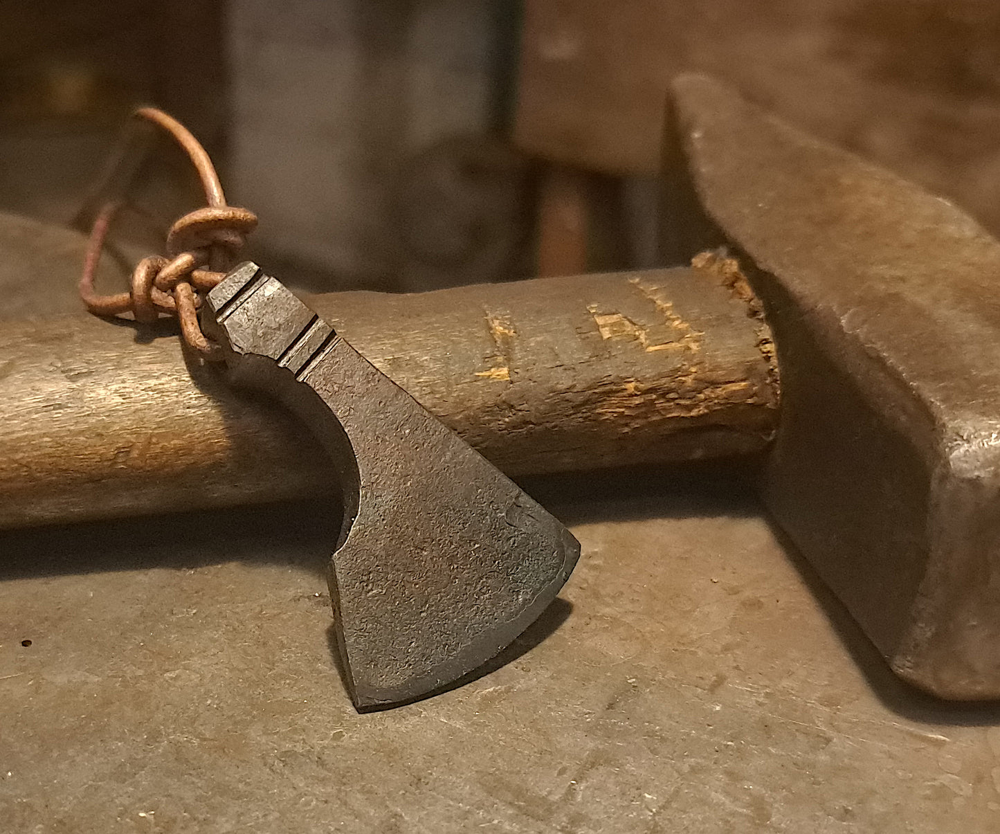 Medieval hand-forged neck, B